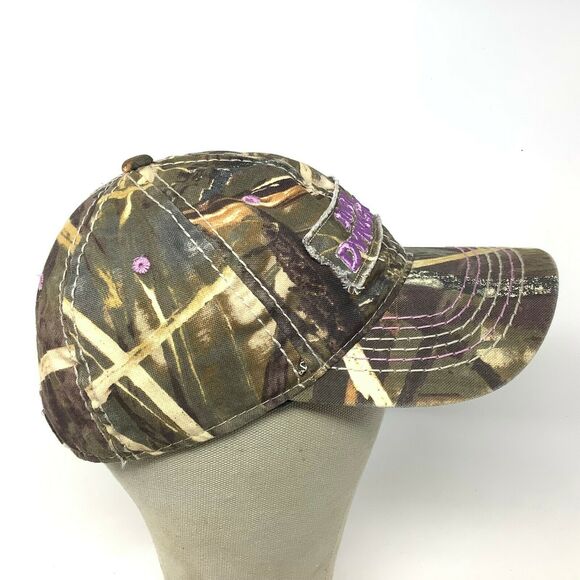 DUCK DYNASTY Camo Cap/Hat, A&E TV Series Ladies Fit Patch Logo Spell Out - Picture 3 of 10